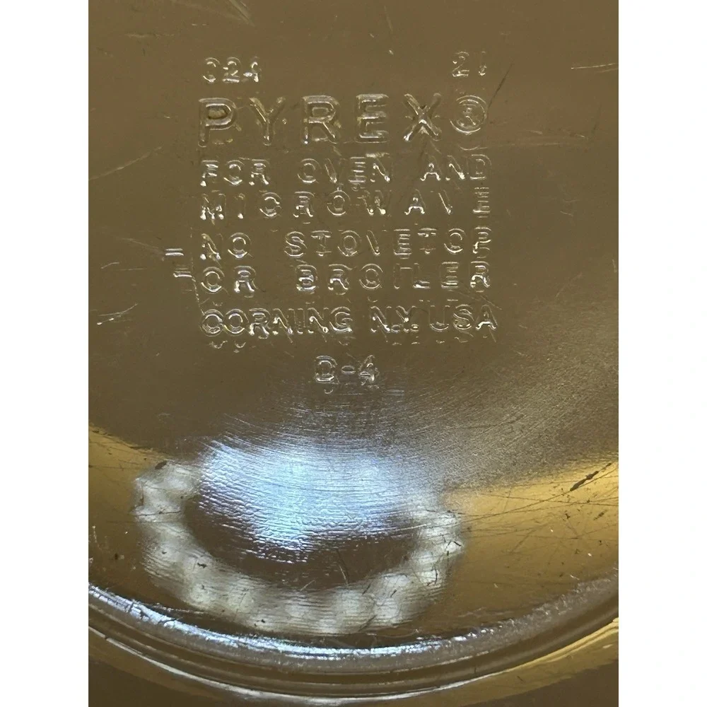 Pyrex 024 2L‎ Vintage Translucent Brown Glass Round Bowl Casserole Dish Lid